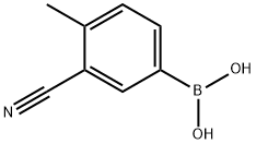 3-氰基-4-甲基苯硼酸, 911210-49-6, 结构式