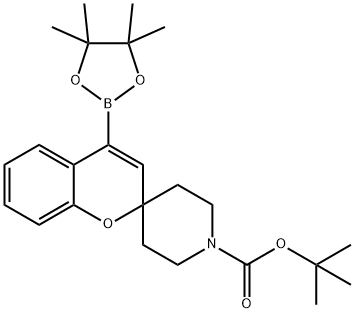 tert-butyl 4-(4,4,5,5-tetraMethyl-1,3,2-dioxaborolan-2-yl)spiro[chroMene-2,4'-piperidine]-1'-carboxylate Struktur