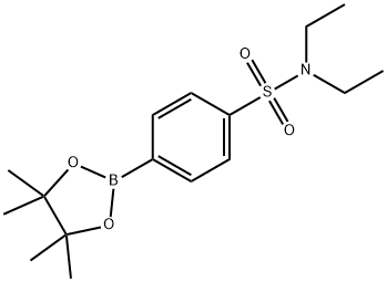 N,N-Diethyl-4-(tetramethyl-1,3,2-dioxaborolan-2-yl)benzene-1-sulfonamide 结构式
