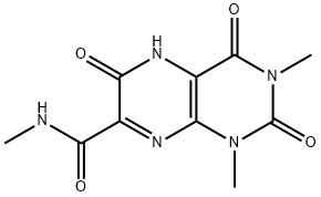 7-Pteridinecarboxamide,  1,2,3,4,5,6-hexahydro-N,1,3-trimethyl-2,4,6-trioxo- Structure