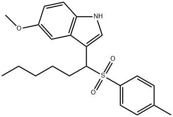5-methoxy-3-[1-(toluene-4-sulfonyl)-hexyl]-1H-indole Structure