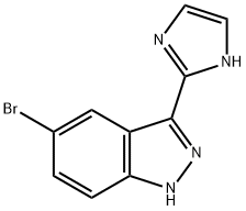 5-溴-3-(1H-咪唑基-2-基)-1氢-吲唑 结构式