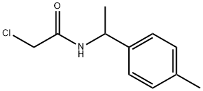 2-クロロ-N-[1-(4-メチルフェニル)エチル]アセトアミド 化学構造式