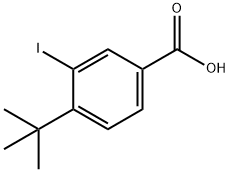 4-(TERT-ブチル)-3-ヨード安息香酸 化学構造式