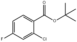 2-クロロ-4-フルオロ安息香酸TERT-ブチル 化学構造式
