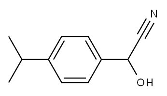 Benzeneacetonitrile, alpha-hydroxy-4-(1-methylethyl)- (9CI) Structure