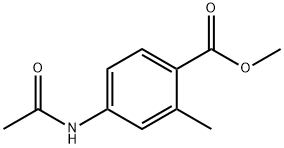 BENZOIC ACID, 4-(ACETYLAMINO)-2-METHYL-, METHYL ESTER, 91133-71-0, 结构式
