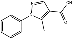 5-メチル-1-フェニルピラゾール-4-カルボン酸 化学構造式