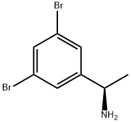 Benzenemethanamine, 3,5-dibromo-α-methyl-, (αR)- Structure
