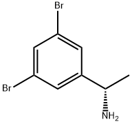 Benzenemethanamine, 3,5-dibromo-α-methyl-, (αS)- Structure