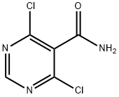 4,6-二氯嘧啶-5-甲酰胺 结构式
