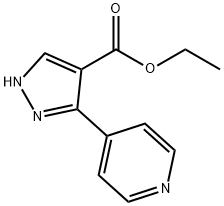3-PYRIDIN-4-YL-1H-PYRAZOLE-4-CARBOXYLIC ACID ETHYL ESTER Struktur