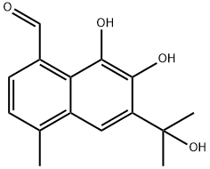 1-Naphthalenecarboxaldehyde,  7,8-dihydroxy-6-(1-hydroxy-1-methylethyl)-4-methyl-|