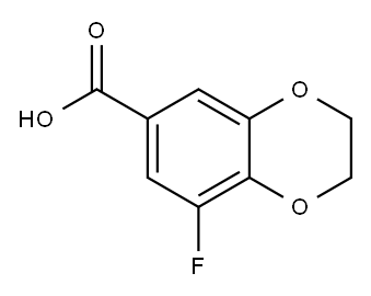 8-氟-2,3-二氢苯并[B][1,4]二氧芑-6-羧酸 结构式