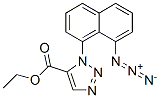 1-(8-Azidonaphthalen-1-yl)-1H-1,2,3-triazole-5-carboxylic acid ethyl ester Struktur