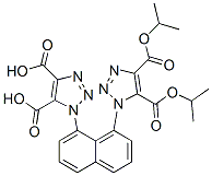 1,1'-(Naphthalene-1,8-diyl)bis(1H-1,2,3-triazole-4,5-dicarboxylic acid diisopropyl) ester Struktur