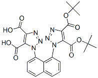 1,1'-(Naphthalene-1,8-diyl)bis[1H-1,2,3-triazole-4,5-dicarboxylic acid di(1,1-dimethylethyl)] ester Struktur