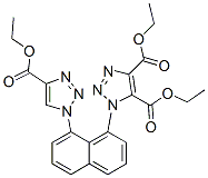 [1,1'-(Naphthalene-1,8-diyl)bis(1H-1,2,3-triazole)]-4,4',5-tricarboxylic acid triethyl ester Struktur