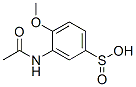 3-acetamido-4-methoxy-benzenesulfinic acid Struktur