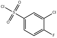 3-CHLORO-4-FLUOROBENZENESULFONYL CHLORIDE Struktur