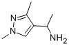 1-(1,3-ジメチル-1H-ピラゾール-4-イル)エタンアミン 化学構造式