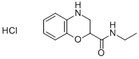 N-ETHYL-3,4-DIHYDRO-2H-1,4-BENZOXAZINE-2-CARBOXAMIDE HYDROCHLORIDE Struktur