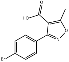 3-(4-溴苯基)-5-甲基异唑-4-羧酸 结构式
