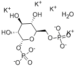 ALPHA-D-GLUCOSE 1,6-DIPHOSPHATE POTASSIUM SALT: HYDRATE Structure