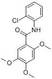 BENZAMIDE, N-(2-CHLOROPHENYL)-2,4,5-TRIMETHOXY- Structure