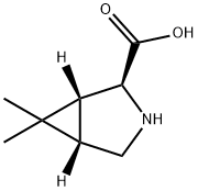 (1R,2S,5S)-6,6-二甲基-3-氮杂双环[3.1.0]己烷-2-羧酸, 911835-76-2, 结构式