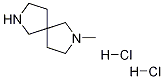 2,7-Diazaspiro[4.4]nonane, 2-methyl-, dihydrochloride Struktur