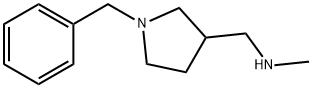 1-(1-ベンジルピロリジン-3-イル)-N-メチルメタンアミン 化学構造式