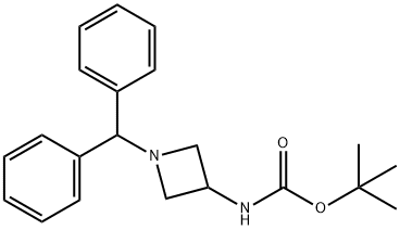 tert-Butyl 1-benzhydryl-3-azetidinylcarbamate Struktur