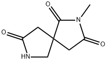 2,7-Diazaspiro[4.4]nonane-1,3,8-trione, 2-Methyl- Structure