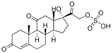 硫酸可的松, 912-25-4, 结构式