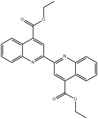 [2,2'-Biquinoline]-4,4'-dicarboxylic acid, diethyl ester Struktur