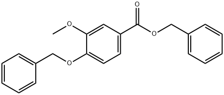 4-(苄氧基)-3-甲氧基苯甲酸苄酯, 91203-74-6, 结构式