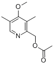 2-(乙酰氧基甲基)-4-甲氧基-3,5-二甲基吡啶, 91219-90-8, 结构式