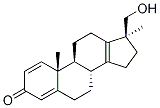 17Β-HYDROXYMETHYL-17Α-METHYL-18-NORANDROSTA-1,4,13-TRIEN-3-ONE 结构式