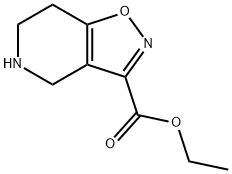 4,5,6,7-TETRAHYDRO-ISOXAZOLO[4,5-C]PYRIDINE-3-CARBOXYLIC ACID, ETHYL ESTER, 912330-17-7, 结构式