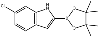 6-Chloroindole-2-boronic acid, pinacol ester Structure