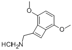 1-AMINOMETHYL-3,6-DIMETHOXYBENZOCYCLOBUTENE HYDROCHLORIDE Structure