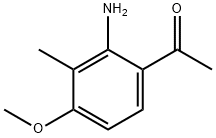 2'-アミノ-3'-メチル-4'-メトキシアセトフェノン 化学構造式