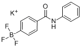 4-(苯基胺基羰基)苯基三氟硼酸钾 结构式