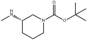 (S)-1-N-BOC-3-メチルアミノピペリジン 化学構造式