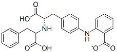 N-(1-carboxy-2-phenylethyl)phenylalanine-4-aminobenzoate Structure