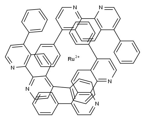 tris(4,7-diphenyl-1,10-phenanthroline)ruthenium (II) Structure