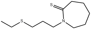 2H-Azepine-2-thione,  1-[3-(ethylthio)propyl]hexahydro- Struktur
