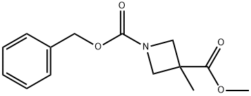 1,3-Azetidinedicarboxylic acid, 3-methyl-, 3-methyl 1-(phenylmethyl) ester Structure