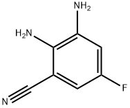 Benzonitrile,  2,3-diamino-5-fluoro- Structure